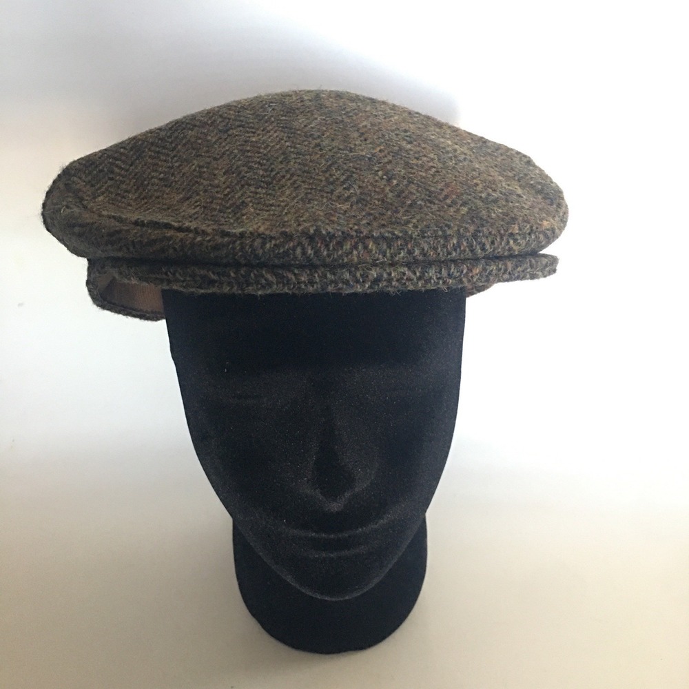 Glen Appin of Scotland 100% Wool Hat Harris Tweed Cabbie Golf Newsboy Cap SZ 2XL - Picture 15 of 16